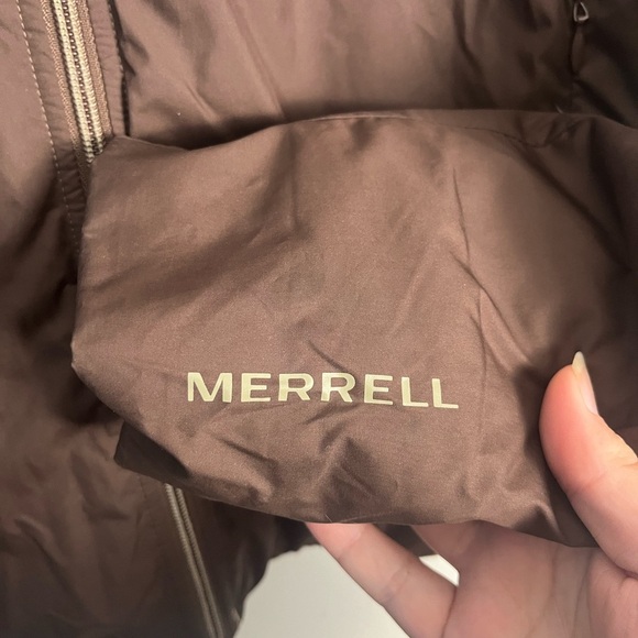 Merrell Brown padded Puffy Jacket Size medium - Picture 4 of 9
